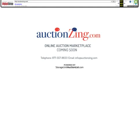 AuctionZing website, captured in 2014